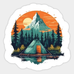 Camping Scene #15 Sticker